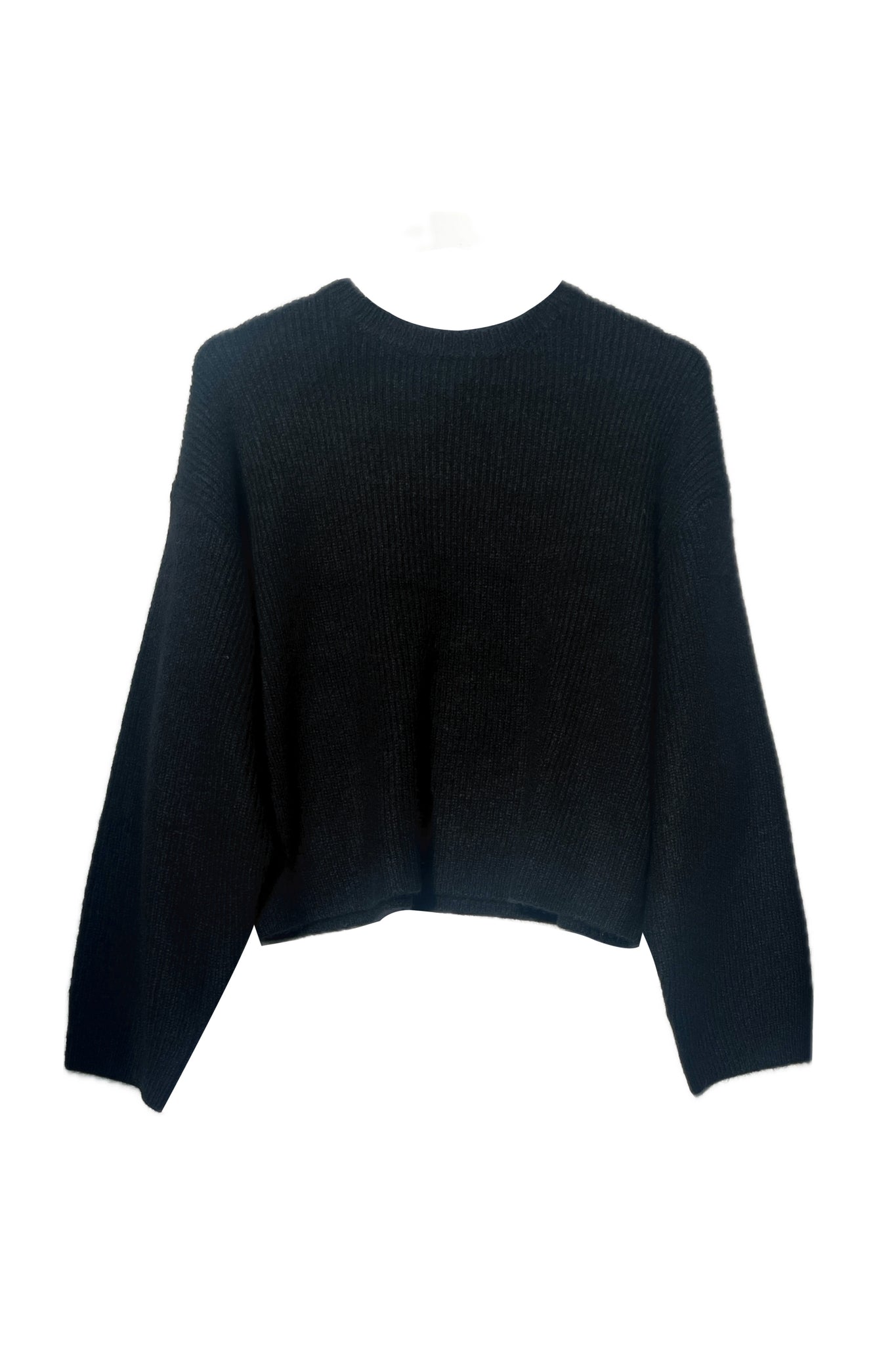 BAY RIB KNIT - BLACK - SILK/CASHMERE