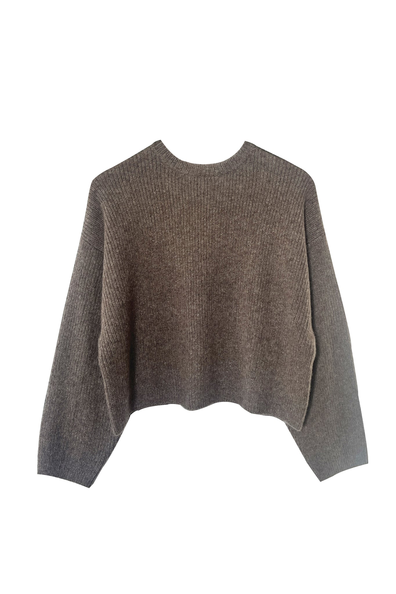 BAY RIB KNIT - HAZELNUT - SILK/CASHMERE