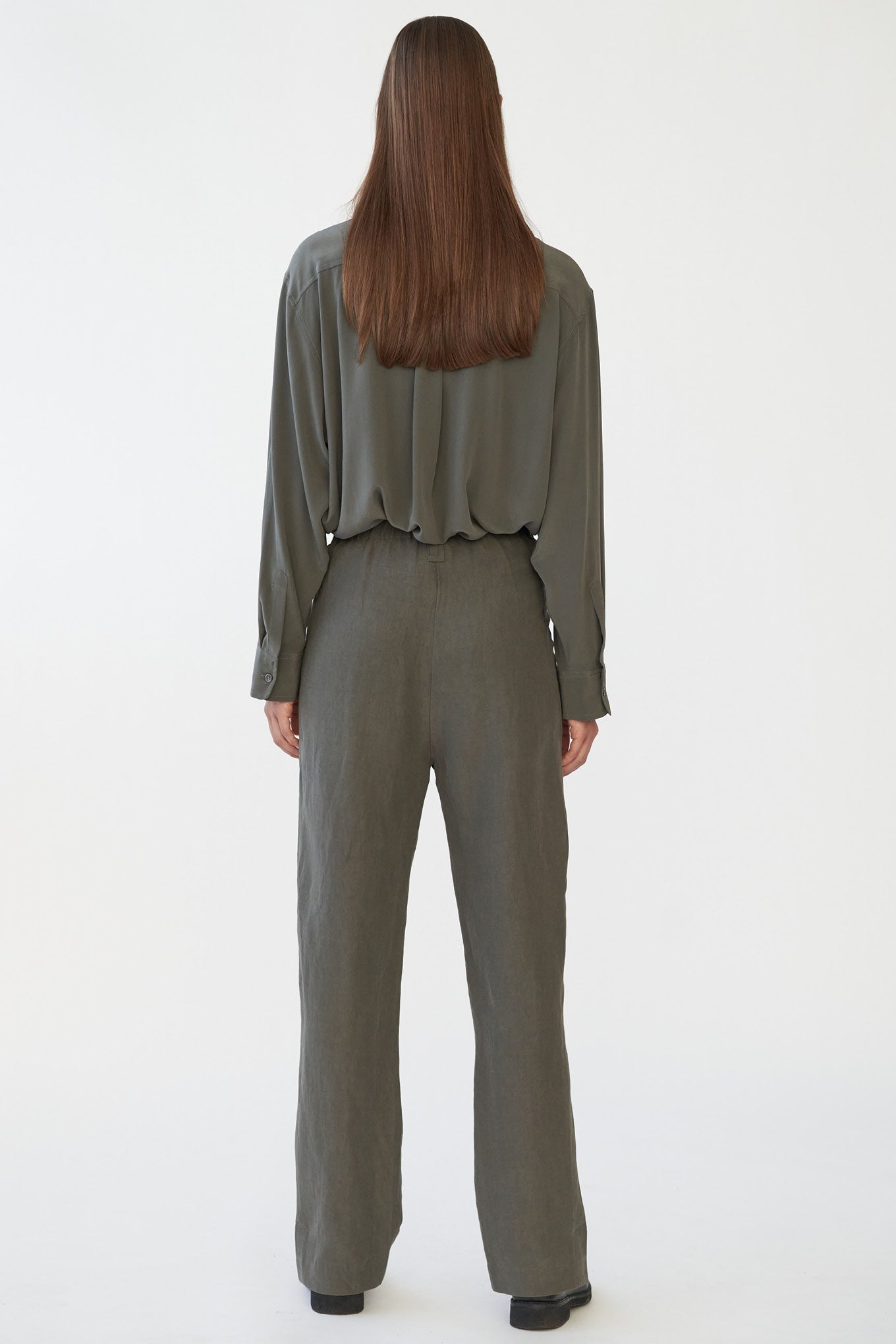 HARRY PANTS - SAGE GREY - SILK/LINEN