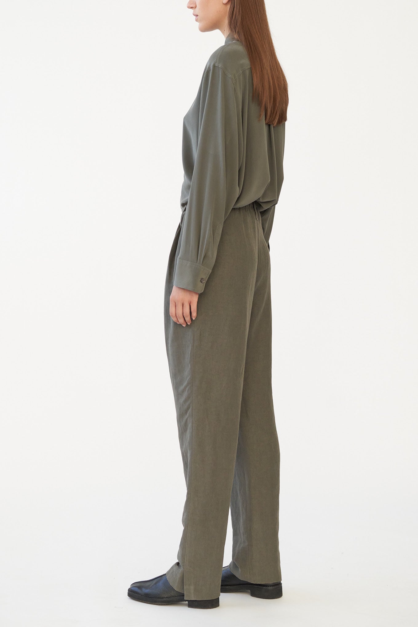 HARRY PANTS - SAGE GREY - SILK/LINEN