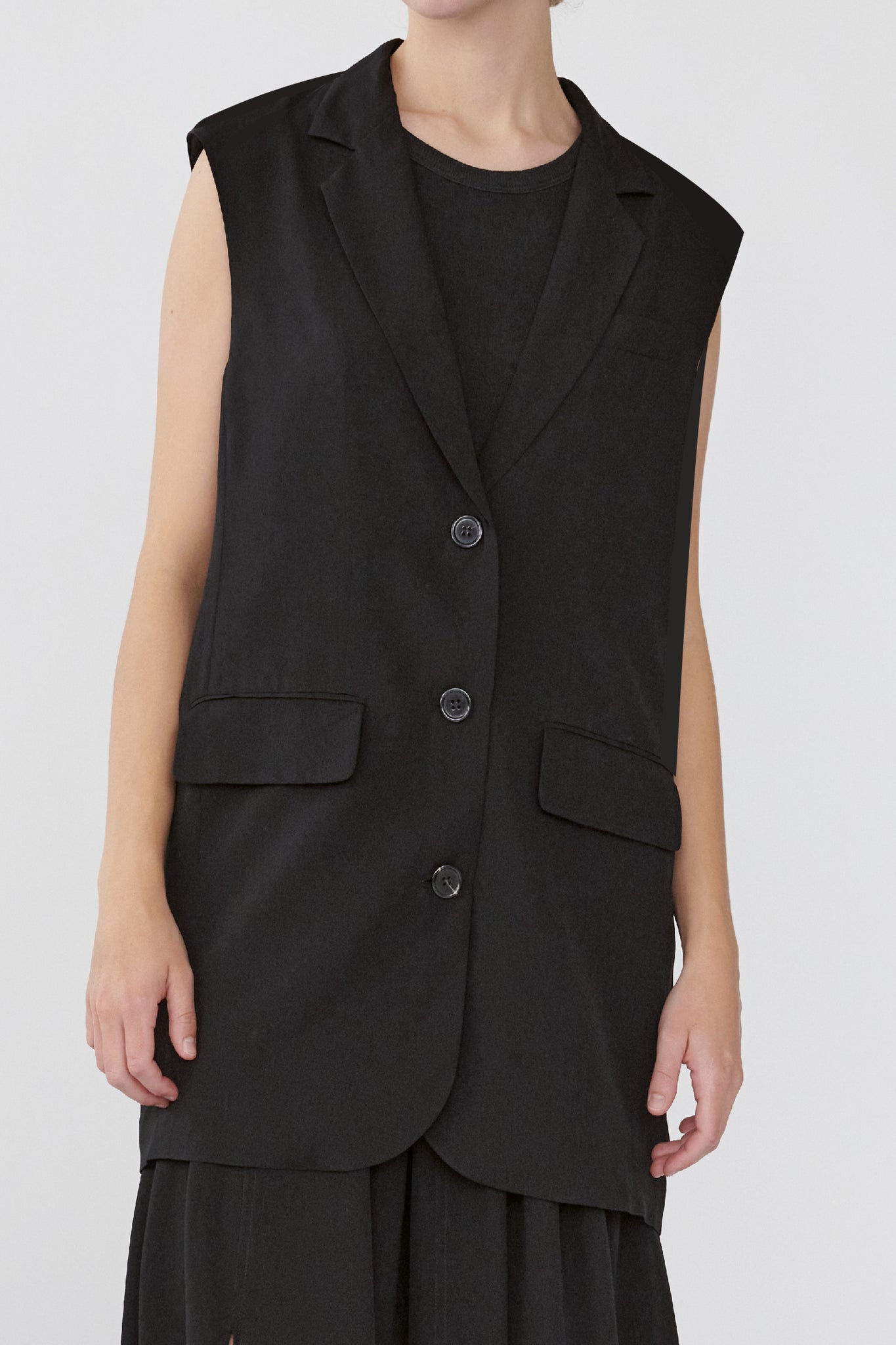 TOM WAISTCOAT - BLACK