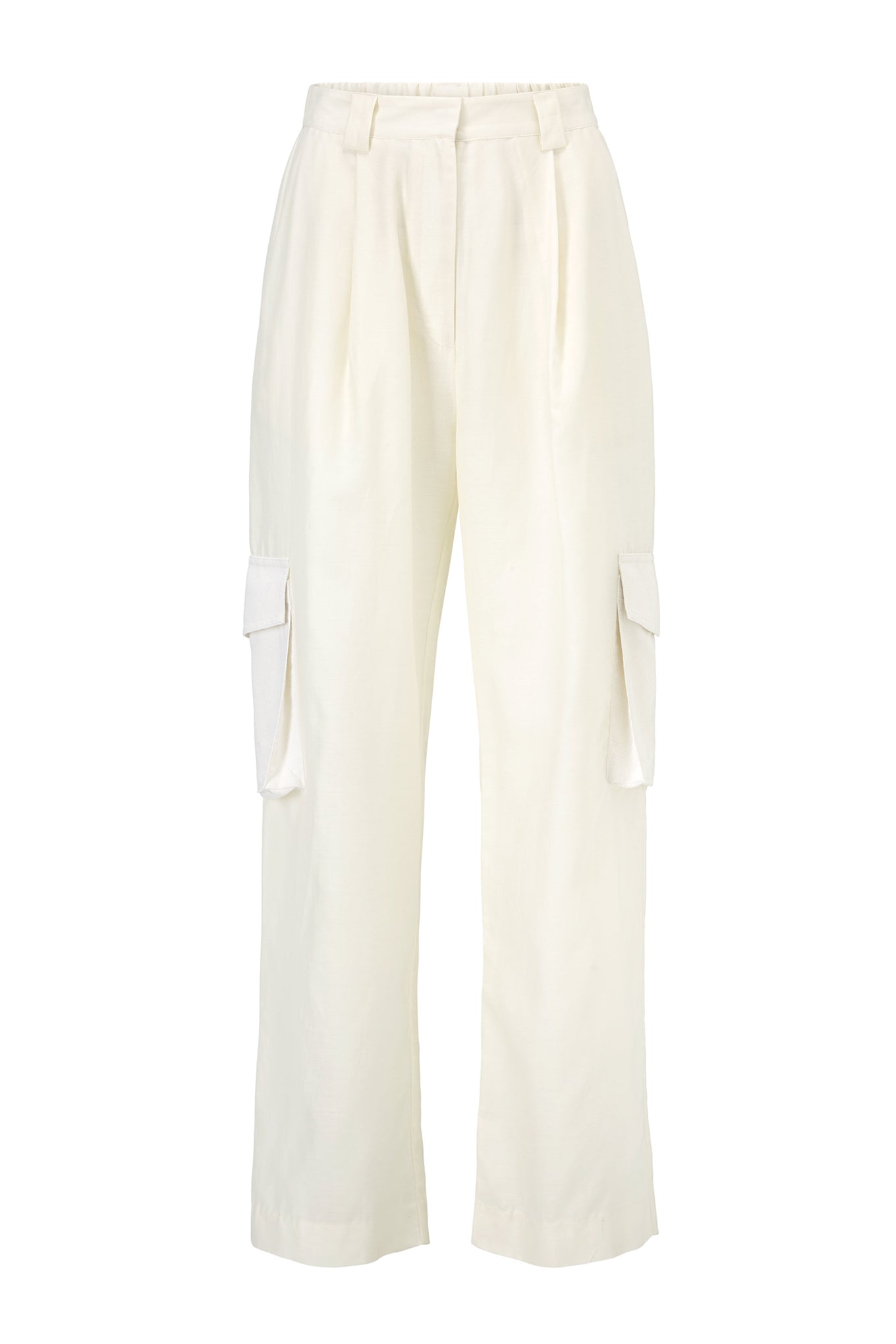 Sue Pants - Cream/White - Silk & Silk/Cotton