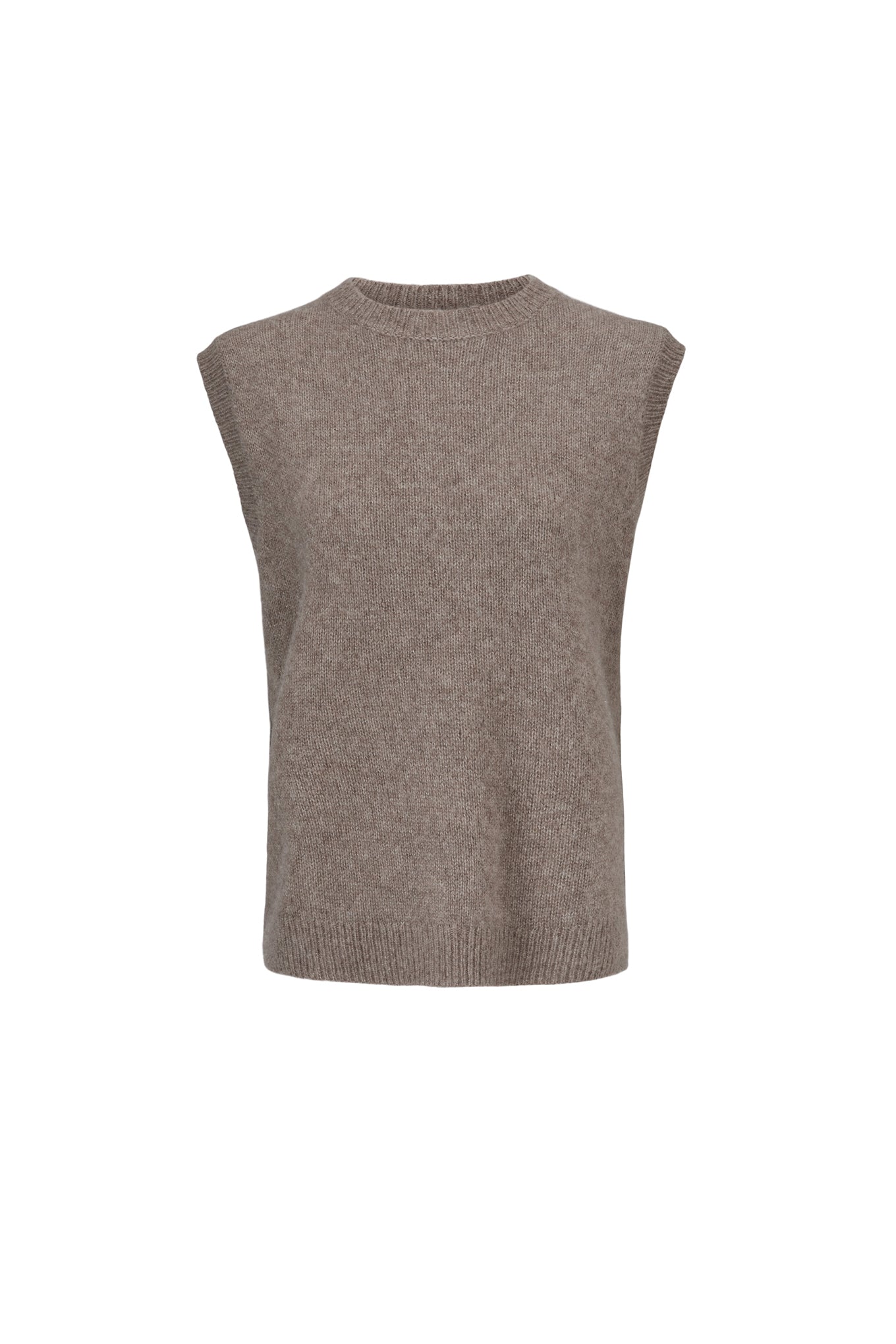 MAE KNIT VEST - HAZELNUT - SILK/CASHMERE