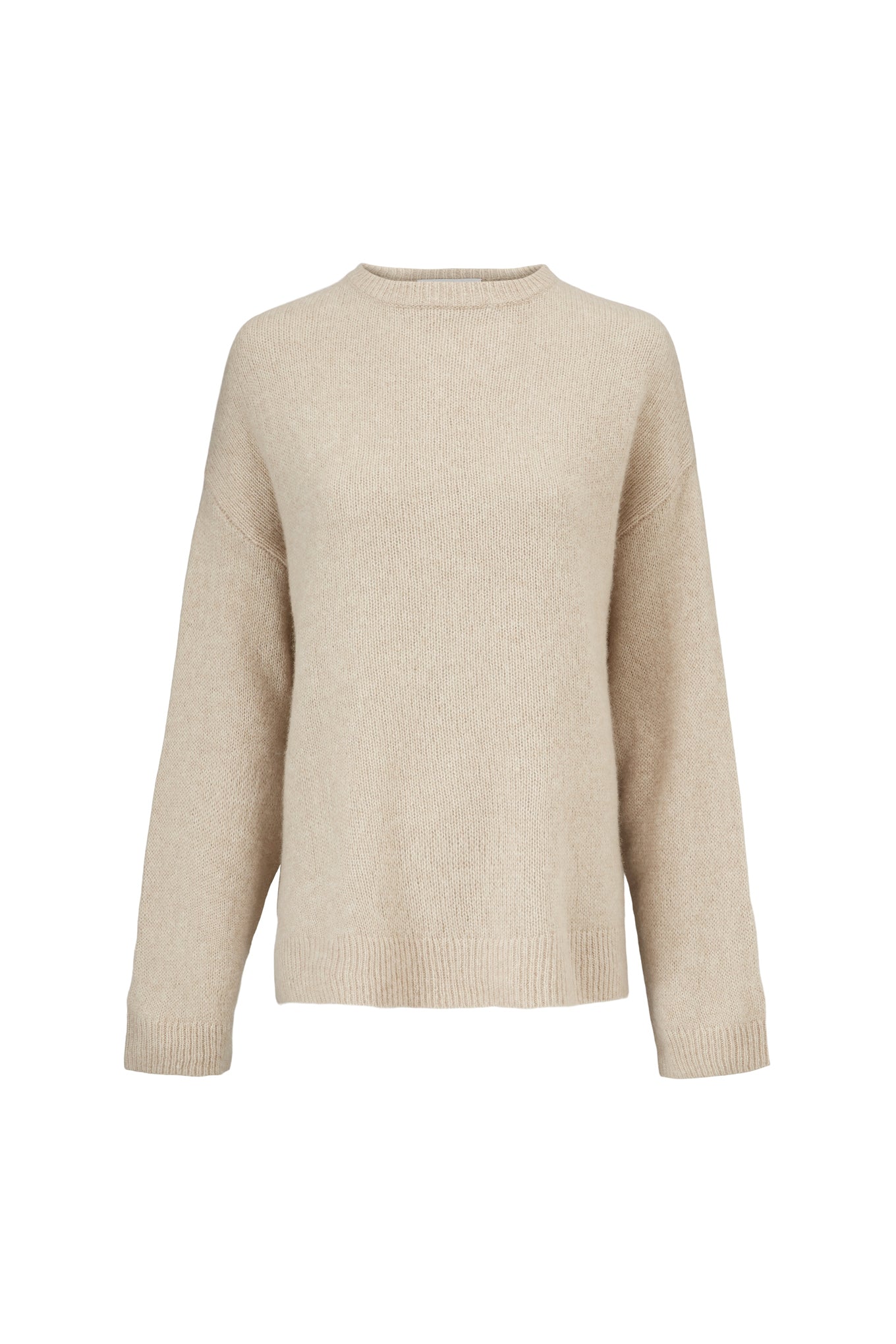 BEZ CREW KNIT - JUTE - SILK/CASHMERE