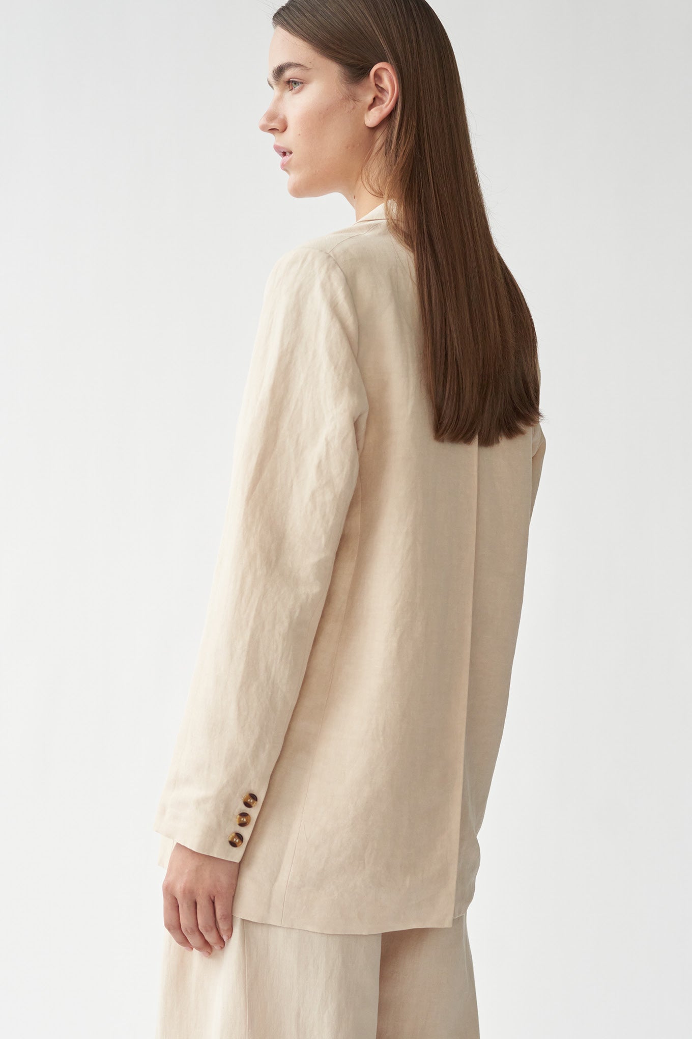 OTIS BLAZER - CREME - SILK/LINEN