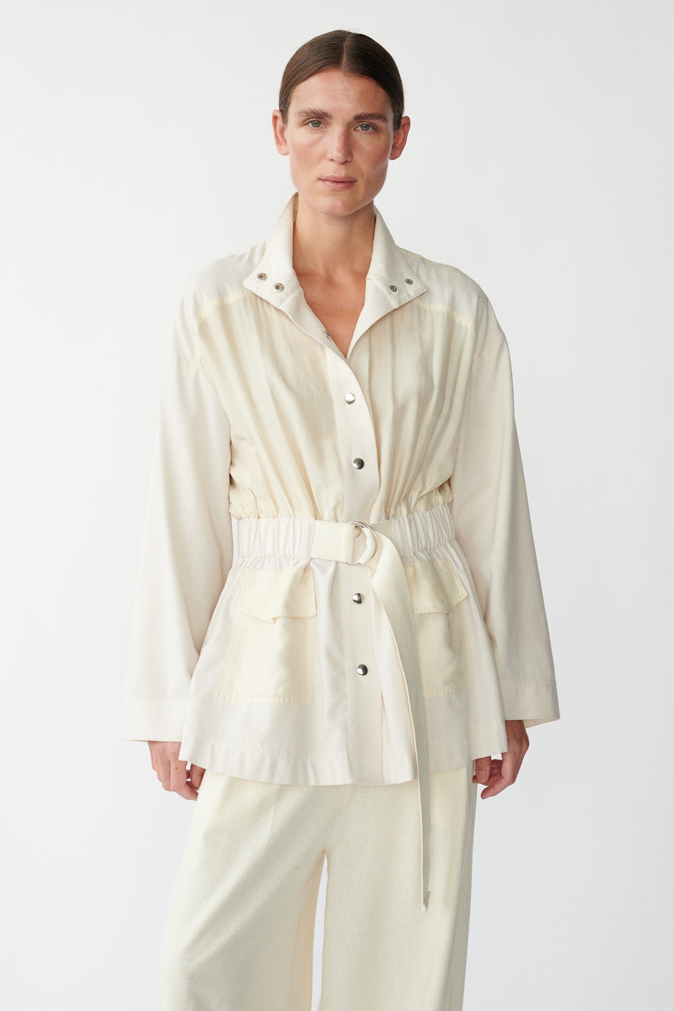 BEZ RIB KNIT - IVORY - SILK/CASHMERE – Kokoon